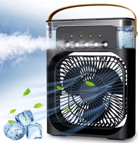 Portable Obsidian Black Cooling Fan