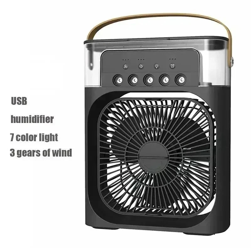 Portable Obsidian Black Cooling Fan